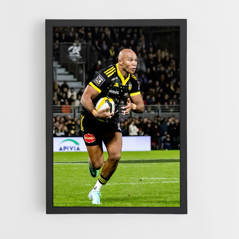 Poster Course à La Rochelle – affiche Rugby (vue 2)